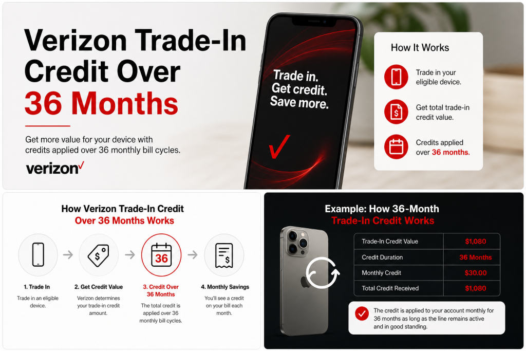 verizon trade in credit over 36 months